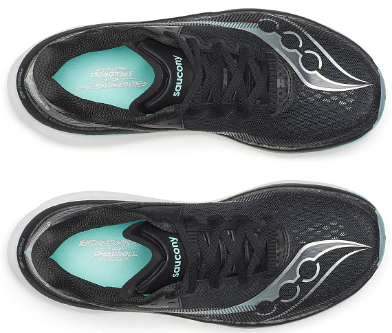 Кроссовки женские Saucony Endorphin Azura Black/White - Фото 3 большая