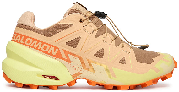 Кроссовки женские Salomon Speedcross 6 Burro/Sunny Lime/Almond Cream - Фото 1 большая