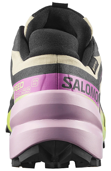 Кроссовки женские Salomon Speedcross 6 Gtx Bog/Dawn Pink/Acid Lime - Фото 6 большая