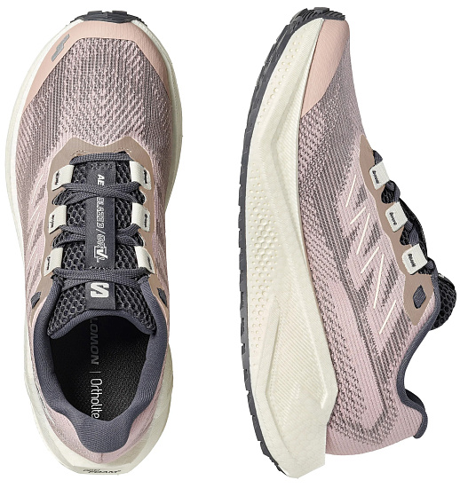 Кроссовки женские Salomon Aero Blaze 3 Grvl Shadow Gray/Vanilla Ice/Nine Iron - Фото 7 большая