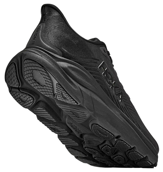 Кроссовки женские Hoka Clifton 11 Wide Black/Black - Фото 4 большая