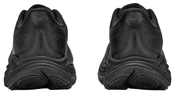 Кроссовки женские Hoka Clifton 11 Wide Black/Black - Фото 3 большая
