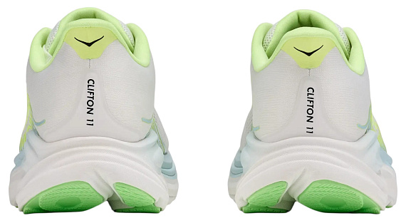 Кроссовки женские Hoka Clifton 11 Frost/Neon Yuzu - Фото 5 большая