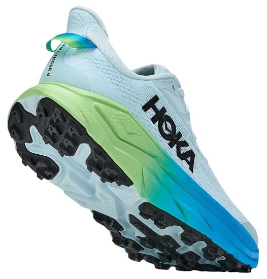 Кроссовки женские Hoka Challenger 8 Glimmering Blue/Tart Apple - Фото 3 большая