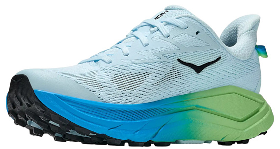Кроссовки женские Hoka Challenger 8 Glimmering Blue/Tart Apple - Фото 2 большая