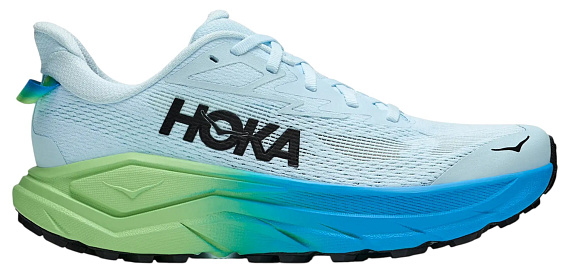 Кроссовки женские Hoka Challenger 8 Glimmering Blue/Tart Apple - Фото 1 большая