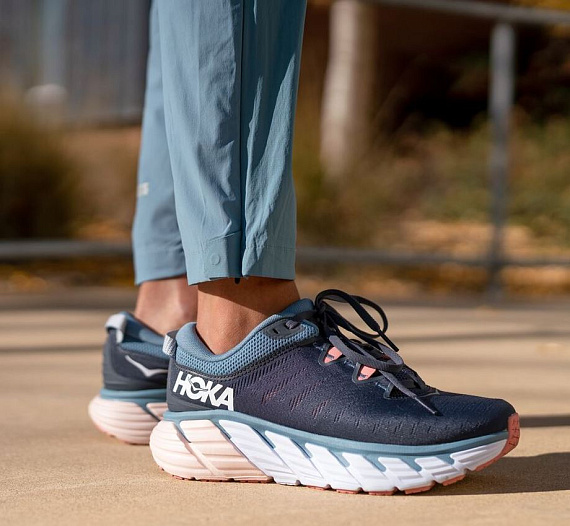Кроссовки женские Hoka Gaviota 3 Ombre Blue/Rosette - Фото 8 большая