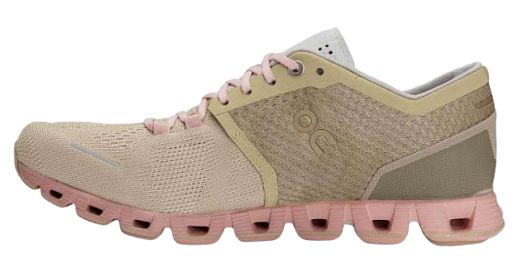 Кроссовки женские On Cloud X Sand/ Rose - Фото 5 большая