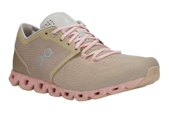 Кроссовки женские On Cloud X Sand/ Rose - Фото 6 большая