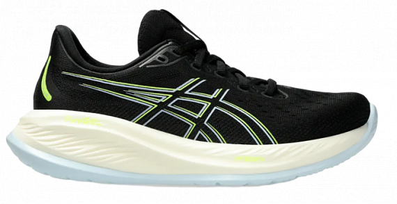 Кроссовки женские ASICS Gel-Cumulus 26 Black/Safety Yellow - Фото 1 большая