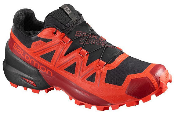 Кроссовки женские Salomon Spikecross 5 GTX Bk/Rd/Rd Dahl - Фото 3 большая