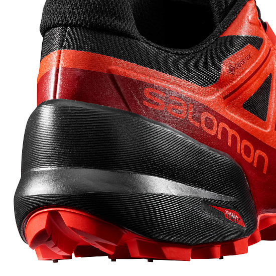 Кроссовки женские Salomon Spikecross 5 GTX Bk/Rd/Rd Dahl - Фото 4 большая