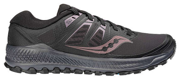 Кроссовки женские Saucony Peregrine Ice+ Black/Lavender - Фото 1 большая