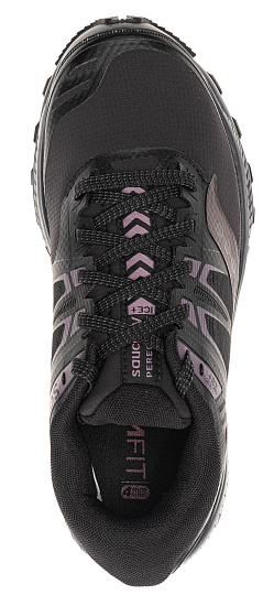 Кроссовки женские Saucony Peregrine Ice+ Black/Lavender - Фото 4 большая