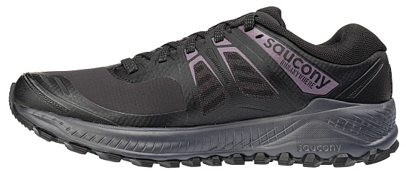 Кроссовки женские Saucony Peregrine Ice+ Black/Lavender - Фото 5 большая