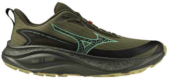 Кроссовки женские Mizuno Neo Lumina Gtx Martini Olive/Mentholated/Forest Night - Фото 1 большая
