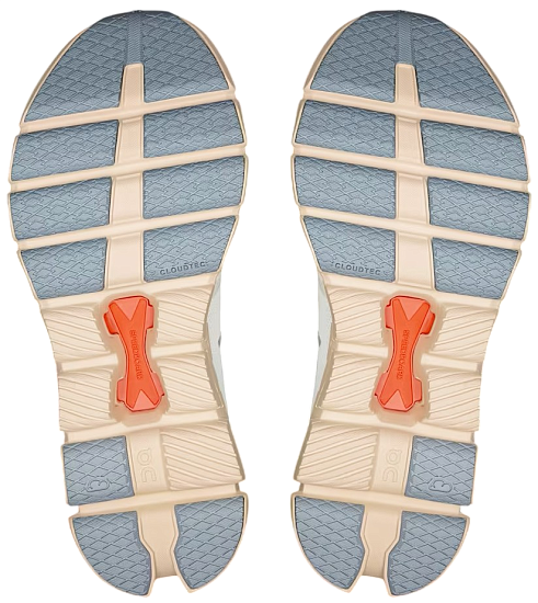 Кроссовки женские On Cloud X 4 Ivory/Salmon - Фото 5 большая