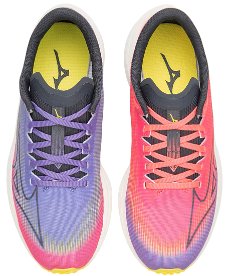 Кроссовки женские Mizuno Wave Rebellion Flash H-VPink/OBlue/PPunch - Фото 8 большая