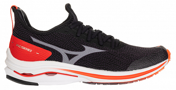 Кроссовки женские Mizuno Wave Rider Neo чер/бел/крас - Фото 1 большая