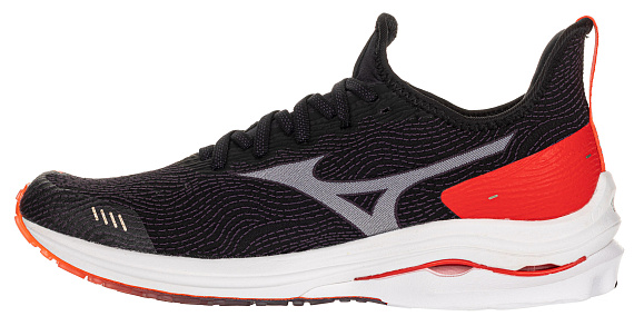 Кроссовки женские Mizuno Wave Rider Neo чер/бел/крас - Фото 5 большая
