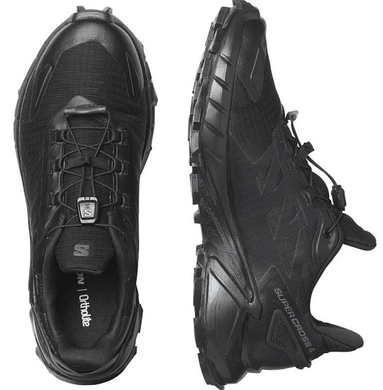 Кроссовки женские Salomon Supercross 4 Gtx W Black/Black/Black - Фото 7 большая