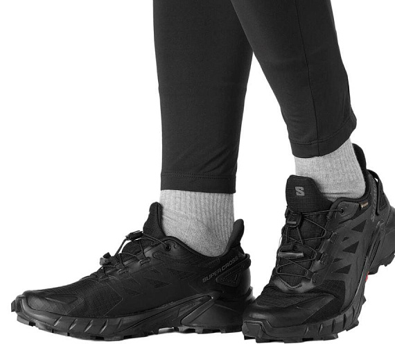 Кроссовки женские Salomon Supercross 4 Gtx W Black/Black/Black - Фото 10 большая
