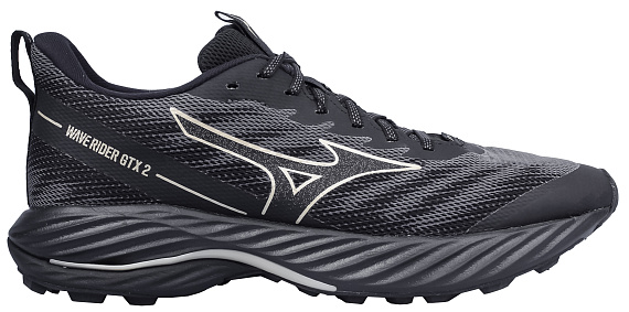 Кроссовки женские Mizuno Wave Rider Gtx 2 Iron Gate/Gе Gold/Black - Фото 1 большая