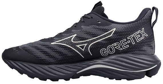 Кроссовки женские Mizuno Wave Rider Gtx 2 Iron Gate/Gе Gold/Black - Фото 2 большая