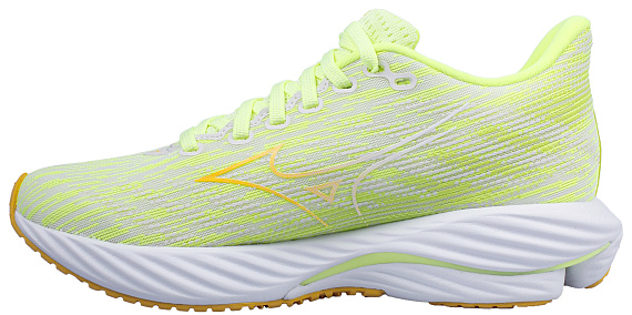 Кроссовки женские Mizuno Wave Rider 28 Neo Lime/Flax/Snow White - Фото 2 большая