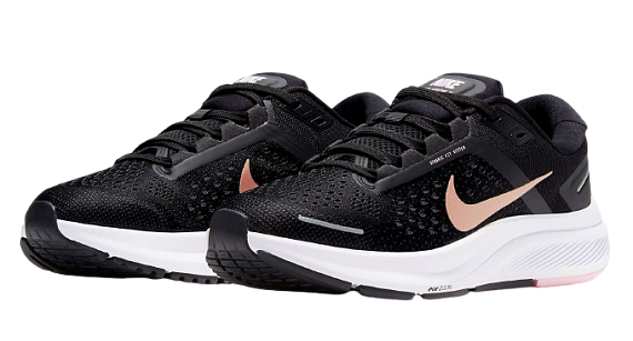 Кроссовки женские Nike Air Zoom Structure 23 Black/Mtlc Red Bronze-Lt Arctic Pink - Фото 8 большая