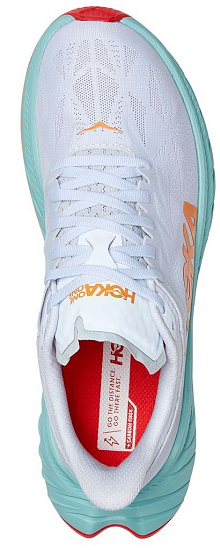 Кроссовки женские Hoka W Carbon X 2 White/Blazing Orange - Фото 5 большая