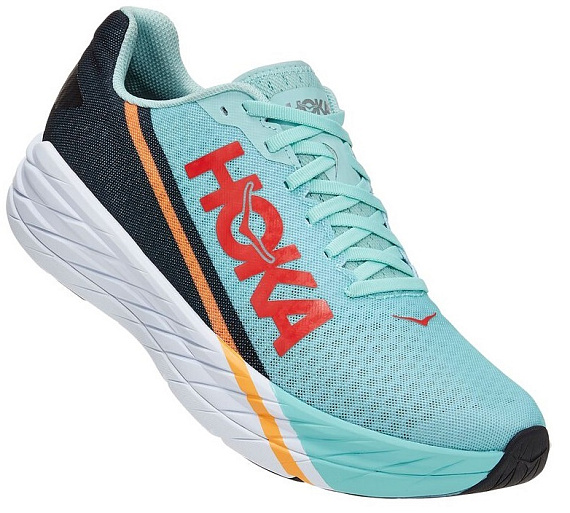 Кроссовки  Hoka M Rocket X Eggshell Blue/Black - Фото 2 большая