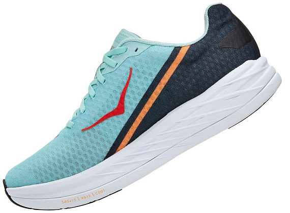 Кроссовки  Hoka M Rocket X Eggshell Blue/Black - Фото 4 большая