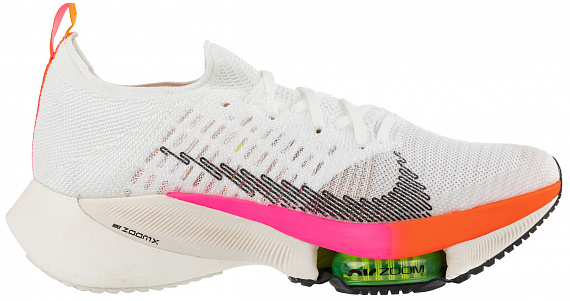 Кроссовки женские Nike Air Zoom Tempo Next% White/Black-Washed Coral-Pink Blast - Фото 1 большая