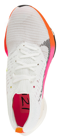 Кроссовки женские Nike Air Zoom Tempo Next% White/Black-Washed Coral-Pink Blast - Фото 2 большая