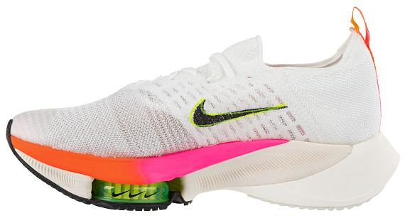 Кроссовки женские Nike Air Zoom Tempo Next% White/Black-Washed Coral-Pink Blast - Фото 5 большая