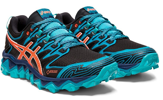 Кроссовки женские ASICS Gel-FujiTrabuco 7 GTX Black/Aquarium - Фото 4 большая