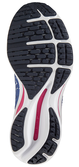 Кроссовки женские Mizuno Wave Rider 25 син/бел/т.син - Фото 2 большая