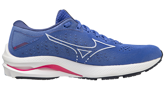 Кроссовки женские Mizuno Wave Rider 25 син/бел/т.син - Фото 3 большая
