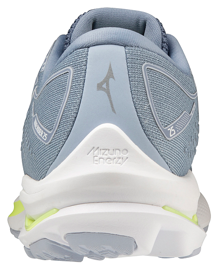 Кроссовки женские Mizuno Wave Rider 25 сер-гол/бел/нео.лайм - Фото 5 большая