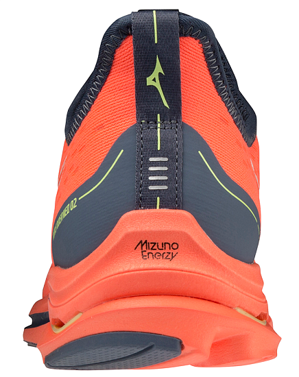 Кроссовки женские Mizuno Wave Rider Neo 2 кр-оранж/бел/син - Фото 5 большая