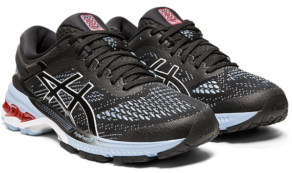 Кроссовки женские ASICS GEL-Kayano 26 Black/Heritage Blue - Фото 6 большая