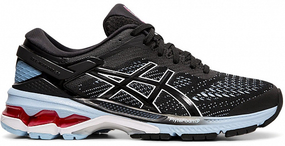 Кроссовки женские ASICS GEL-Kayano 26 Black/Heritage Blue - Фото 1 большая