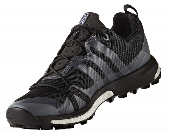 Кроссовки женские Adidas Terrex Agravic Core Black/Trace Grey - Фото 3 большая