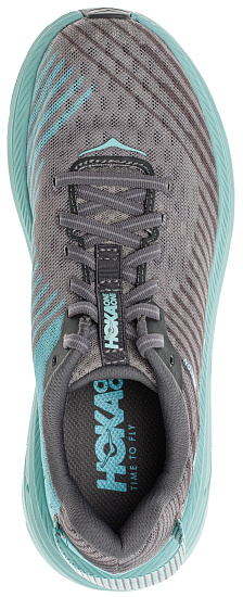 Кроссовки женские Hoka Rincon Charcoal Gray/Aqua Sky - Фото 5 большая