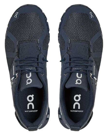 Кроссовки женские On Cloud Waterproof Navy - Фото 2 большая