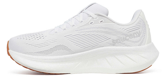 Кроссовки женские Saucony Ride 18 White/Gum - Фото 3 большая