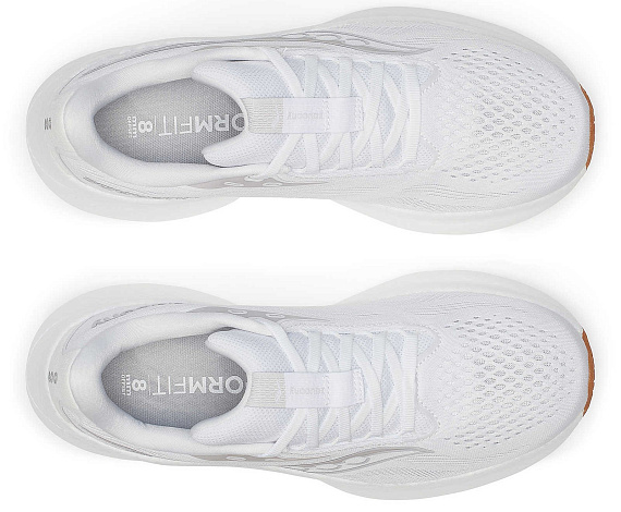 Кроссовки женские Saucony Ride 18 White/Gum - Фото 5 большая