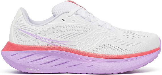 Кроссовки женские Saucony Ride 18 White/Coral - Фото 1 большая