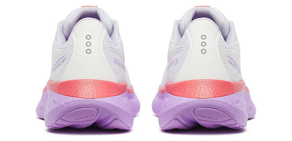 Кроссовки женские Saucony Ride 18 White/Coral - Фото 4 большая